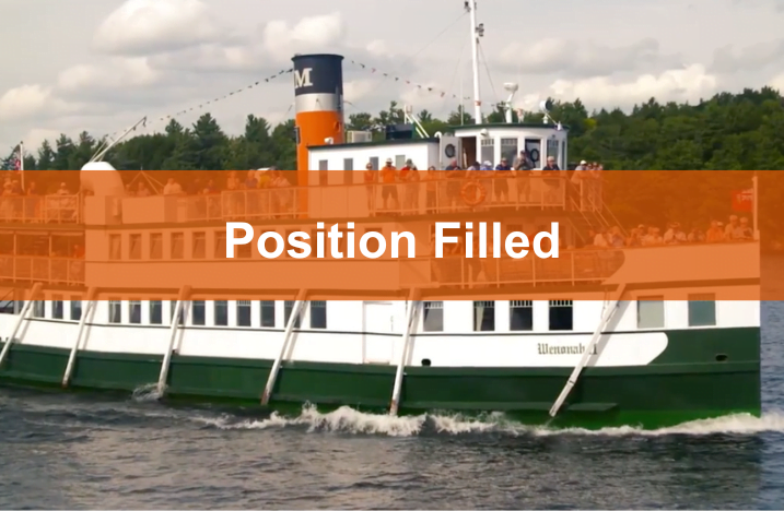Steamships Position Filled, Muskoka Discovery